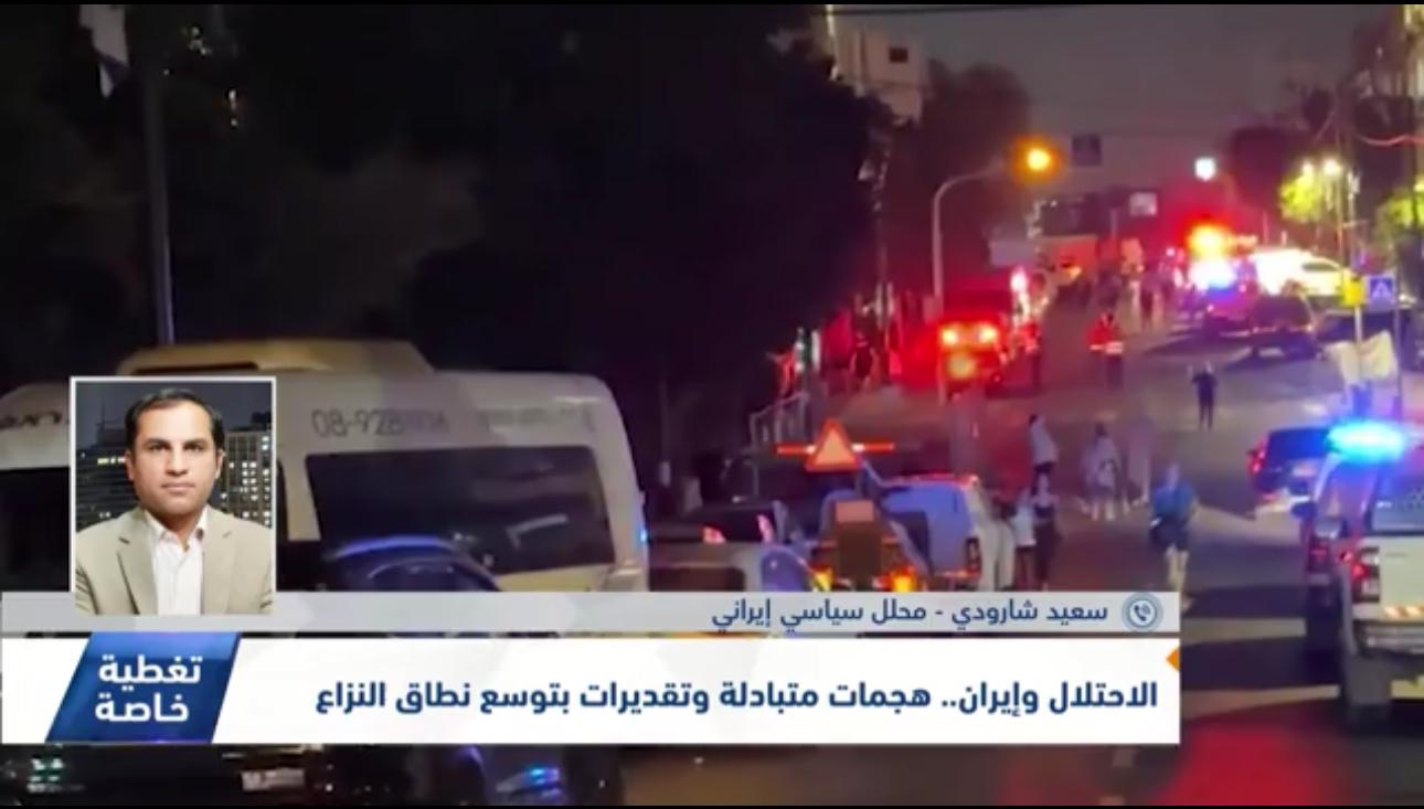 الاحتلال وإيران هجمات متبادلة
